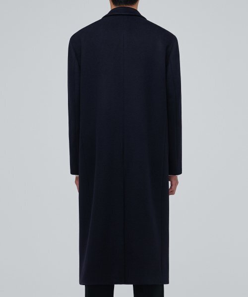 MUSINSA STANDARD(ムシンサスタンダード)の「カシミアブレンドパパショルダーシングルロングコート【ネイビー】(チェスターコート・メンズ・その他・X-LARGE/XX-LARGE/MEDIUM/LARGE)」の11枚目の写真