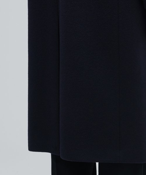 MUSINSA STANDARD(ムシンサスタンダード)の「カシミアブレンドパパショルダーシングルロングコート【ネイビー】(チェスターコート・メンズ・その他・X-LARGE/XX-LARGE/MEDIUM/LARGE)」の5枚目の写真