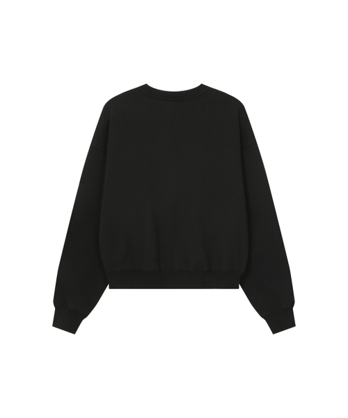 Miseki SEOUL(ミセキソウル)の「Quote sweat shirts BLACK(スウェット・レディース・その他・OS)」の2枚目の写真