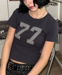 ナンバーチェックタイトTシャツ