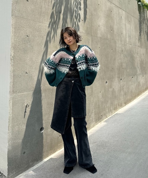 【Ameri】STRETCH CORDUROY SKIRT WITH PANTS UND STRETCH CORDUROY SKIRT WITH PANTS（その他パンツ）｜Ameri
