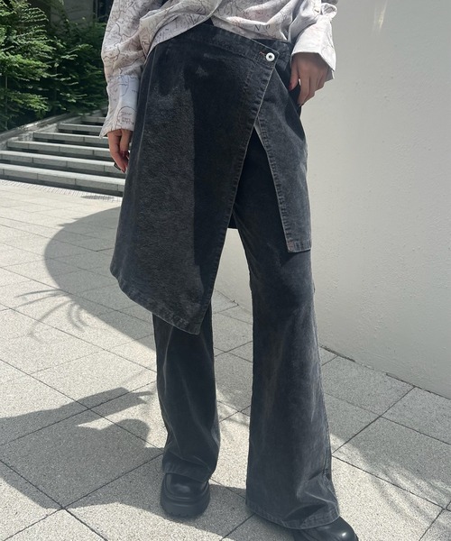 Ameri（アメリ）の「UND STRETCH CORDUROY SKIRT WITH PANTS（その他パンツ・レディース・ピンク/ブラック/ブルー・X-SMALL/SMALL/MEDIUM）」の4枚目の写真