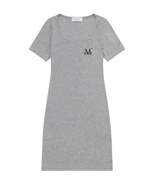 Tiella Square Neck Slim Fit Mini Dress (2 Colors)