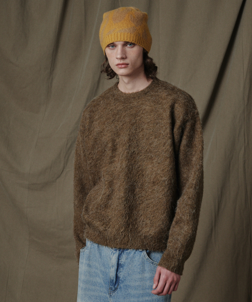 GLW(ジーエルダブリュ)の「オーバーサイズブラシニットブラウン(ニット/セーター・レディース・その他・SMALL/MEDIUM/LARGE)」の2枚目の写真