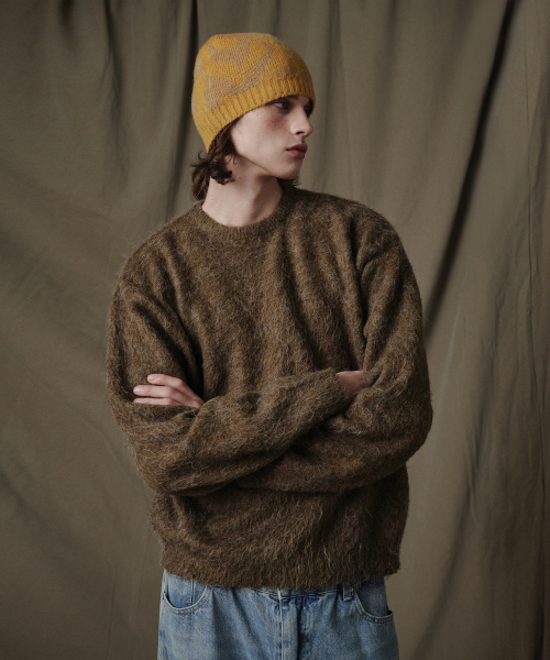 GLW(ジーエルダブリュ)の「オーバーサイズブラシニットブラウン(ニット/セーター・レディース・その他・SMALL/MEDIUM/LARGE)」の3枚目の写真
