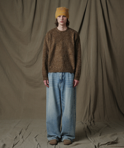 GLW(ジーエルダブリュ)の「オーバーサイズブラシニットブラウン(ニット/セーター・レディース・その他・SMALL/MEDIUM/LARGE)」の4枚目の写真