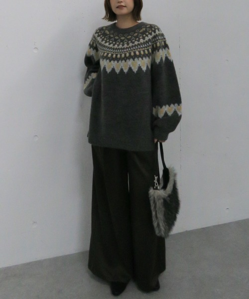 archives（アルシーヴ）の「サテンタックパンツ（その他パンツ・レディース・ネイビー/ブラウン/ベージュ・MEDIUM）」の17枚目の写真