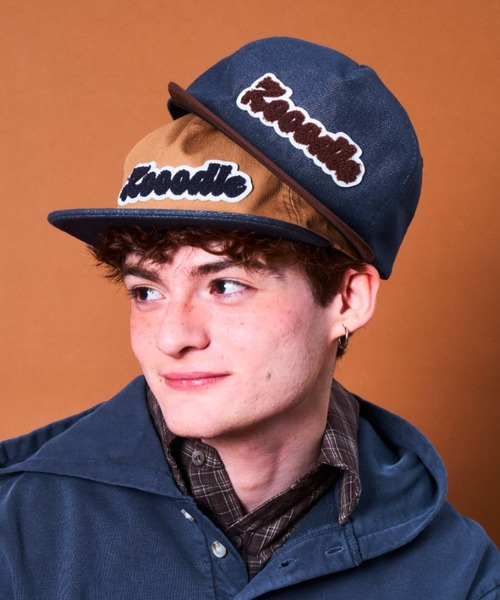 Zooodle（ズードル）の「Logo Patch Cap - ロゴワッペンキャップ -（キャップ・メンズ・ブラウン/インディゴブルー・FREE）」の5枚目の写真