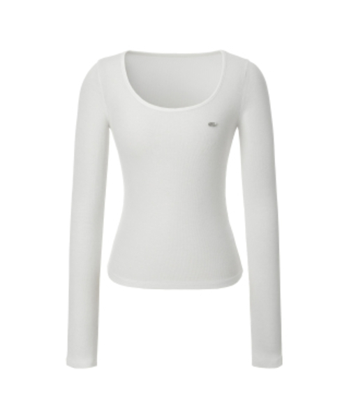 KHAKIPOINT(カーキポイント)の「Basic U-neck T-shirt (ivory)(Tシャツ/カットソー・レディース・その他・FREE)」の2枚目の写真