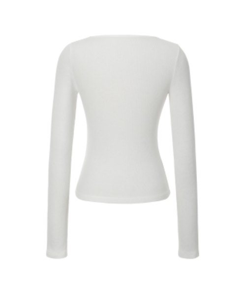 KHAKIPOINT(カーキポイント)の「Basic U-neck T-shirt (ivory)(Tシャツ/カットソー・レディース・その他・FREE)」の3枚目の写真