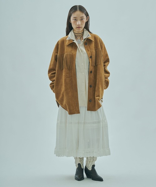 ROSE BUD（ローズバッド）の「(mag.by c)FRILL TIERED SKIRT（スカート・レディース・ホワイト/ブラック・ONE SIZE）」の10枚目の写真