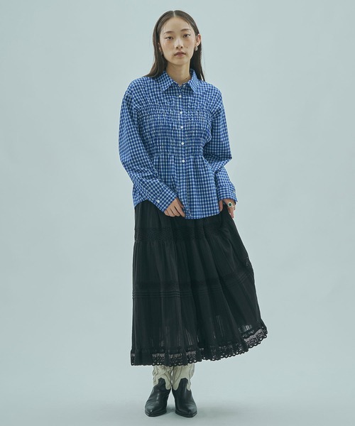 ROSE BUD（ローズバッド）の「(mag.by c)FRILL TIERED SKIRT（スカート・レディース・ホワイト/ブラック・ONE SIZE）」の20枚目の写真