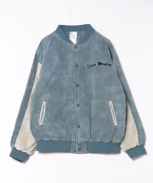 a.p.o.v.(エーピーオービー)の「a.p.o.v. ダメージナンバリングヴィンテージテイストデニムオーバーサイズスタジャン(スタジャン・メンズ・ブルー/グレー・ONESIZE)」の7枚目の写真