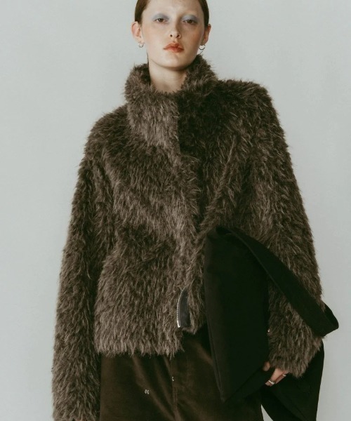 Knuth Marf shaggy stand collar coat 【公式通販】