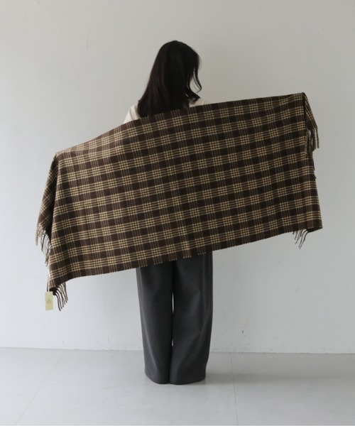 HER CLOSET（ハークローゼット）の「【HER CLOSET】ベーシックチェックマフラーBASIC CHECK MUFFLER（マフラー・レディース・ブラウン系その他/ホワイト系その他・FREE）」の22枚目の写真