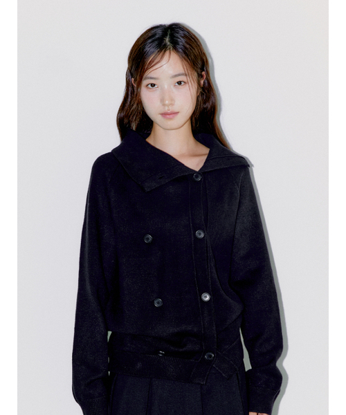 OAFISH(オアフィッシュ)の「TWIN BUTTON CARDIGAN, BLACK(ニット/セーター・レディース・その他・FREE)」の7枚目の写真