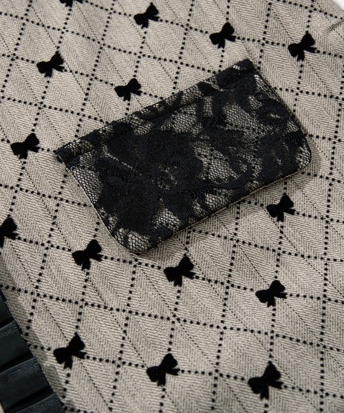 HOOK(フック)の「HOOK for girls -original- リボンキルティング柄 テーラードジャケット セットアップ可能(テーラードジャケット・レディース・ベージュ・LARGE/MEDIUM/SMALL)」の9枚目の写真