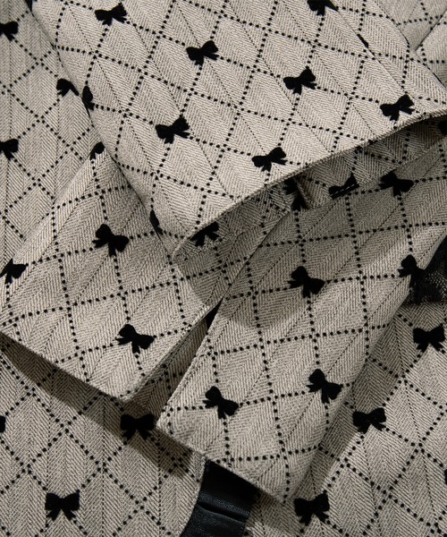 HOOK(フック)の「HOOK for girls -original- リボンキルティング柄 テーラードジャケット セットアップ可能(テーラードジャケット・レディース・ベージュ・LARGE/MEDIUM/SMALL)」の10枚目の写真