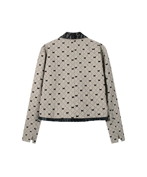 HOOK(フック)の「HOOK for girls -original- リボンキルティング柄 テーラードジャケット セットアップ可能(テーラードジャケット・レディース・ベージュ・LARGE/MEDIUM/SMALL)」の16枚目の写真