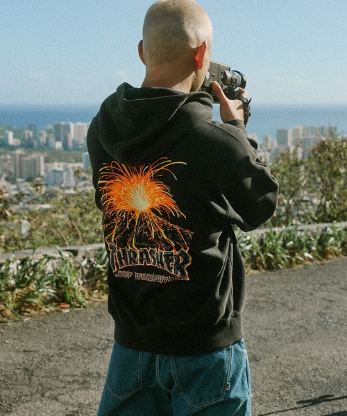 HUF X THRASHER MELTDOWN HEAVYWEIGHT HOODIE（パーカー）｜HUF（ハフ