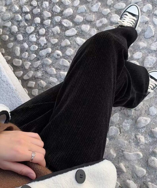 yuue' ( wear )（ユーイ）の「裏起毛コーデュロイワイドパンツ（その他パンツ・レディース・アイボリー/ブラック・FREE）」の20枚目の写真