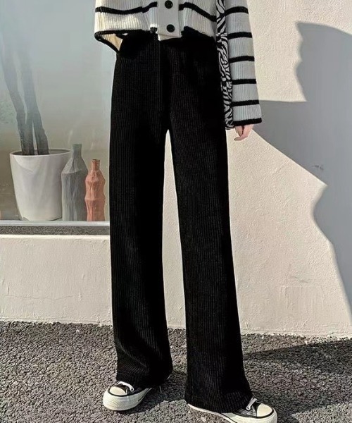 yuue' ( wear )（ユーイ）の「裏起毛コーデュロイワイドパンツ（その他パンツ・レディース・アイボリー/ブラック・FREE）」の17枚目の写真