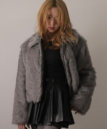 Ulysses | ジップアップファーコート(その他アウター)