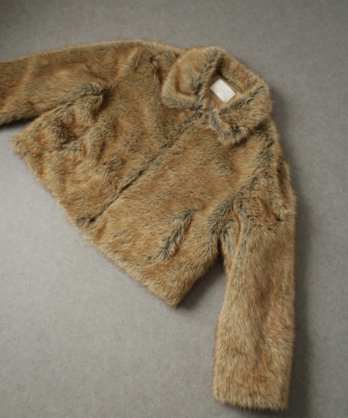 Ulysses（ユリシス）の「ジップアップファーコート（その他アウター・レディース・グレー/ブラウン・F）」の18枚目の写真