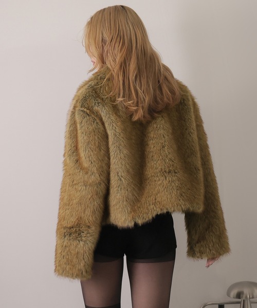 Ulysses（ユリシス）の「ジップアップファーコート（その他アウター・レディース・グレー/ブラウン・F）」の16枚目の写真