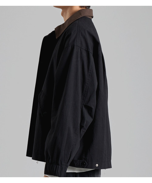 BUTTON SEOUL(ボタンソウル)の「配色カラーコットンワークジャケット(ブラック)(デニムジャケット・メンズ・その他・X-LARGE/MEDIUM/LARGE)」の4枚目の写真