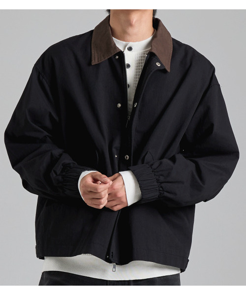 BUTTON SEOUL(ボタンソウル)の「配色カラーコットンワークジャケット(ブラック)(デニムジャケット・メンズ・その他・X-LARGE/MEDIUM/LARGE)」の6枚目の写真