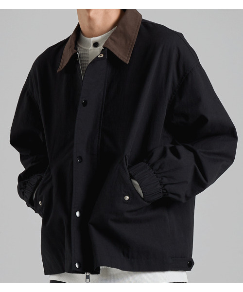BUTTON SEOUL(ボタンソウル)の「配色カラーコットンワークジャケット(ブラック)(デニムジャケット・メンズ・その他・X-LARGE/MEDIUM/LARGE)」の9枚目の写真