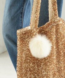 SHIPS | フォックス ファーポンポン チャーム(キーホルダー)