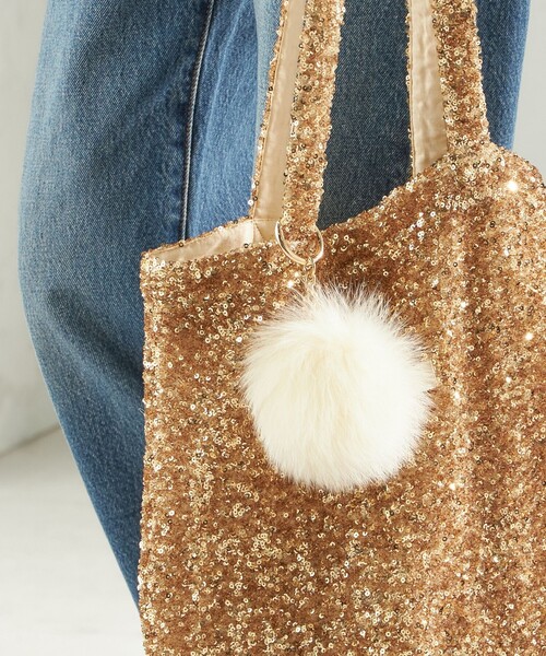 セール】フォックス ファーポンポン チャーム（キーホルダー）｜SHIPS