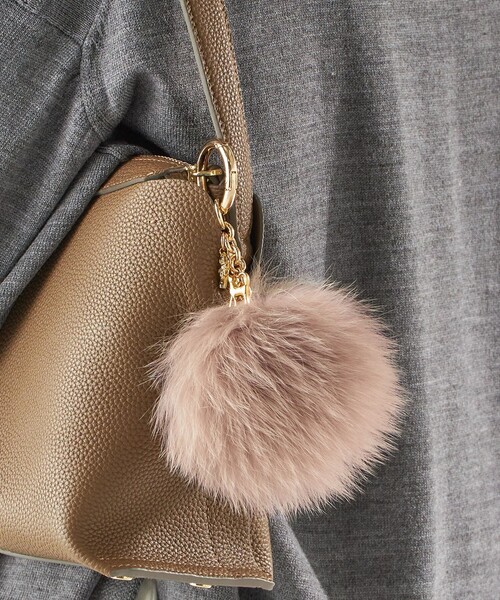 セール】フォックス ファーポンポン チャーム（キーホルダー）｜SHIPS