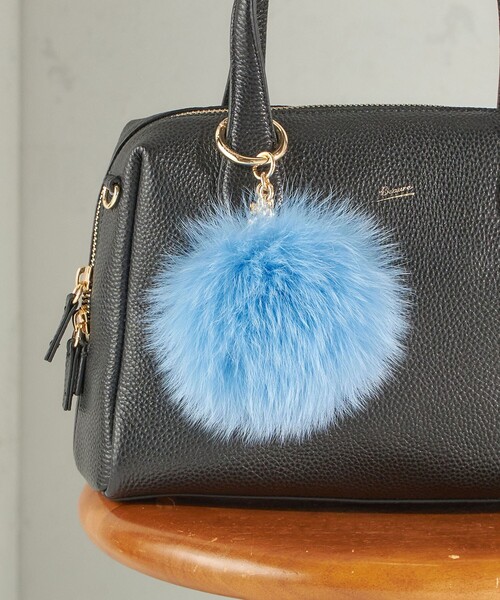 セール】フォックス ファーポンポン チャーム（キーホルダー）｜SHIPS