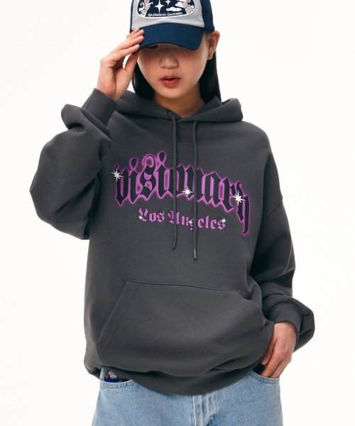 VISION STREET WEAR（ヴィジョンストリートウェア）の「VSW Visionary Hoodie Charcoal（パーカー・レディース・その他・LARGE）」の2枚目の写真