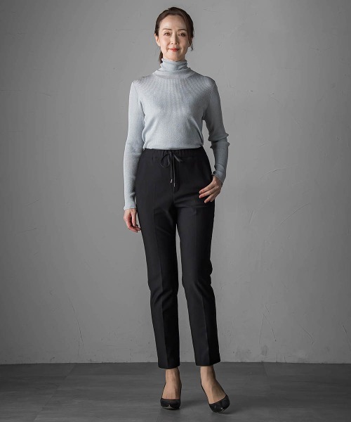 la.f…（ラエフ）の「<極>"ラクきれい"裏起毛ジョグパン（その他パンツ・レディース・チャコールグレー/ブラック・7号/9号/11号）」の6枚目の写真