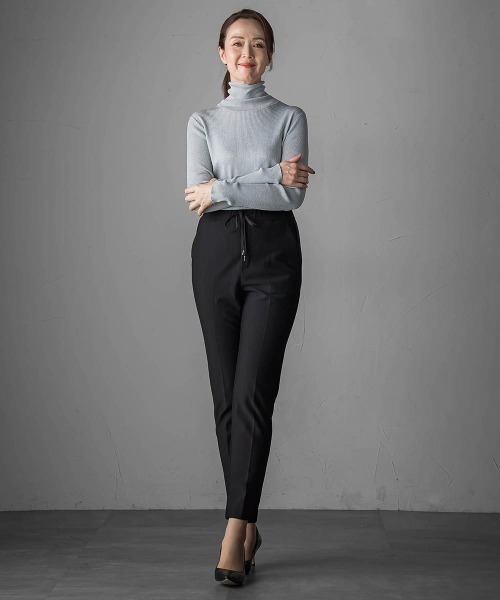 la.f…（ラエフ）の「<極>"ラクきれい"裏起毛ジョグパン（その他パンツ・レディース・チャコールグレー/ブラック・7号/9号/11号）」の7枚目の写真