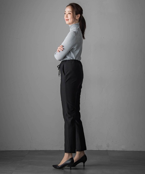 la.f…（ラエフ）の「<極>"ラクきれい"裏起毛ジョグパン（その他パンツ・レディース・チャコールグレー/ブラック・7号/9号/11号）」の9枚目の写真