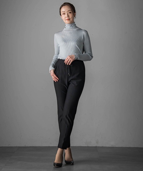 la.f…（ラエフ）の「<極>"ラクきれい"裏起毛ジョグパン（その他パンツ・レディース・チャコールグレー/ブラック・7号/9号/11号）」の8枚目の写真