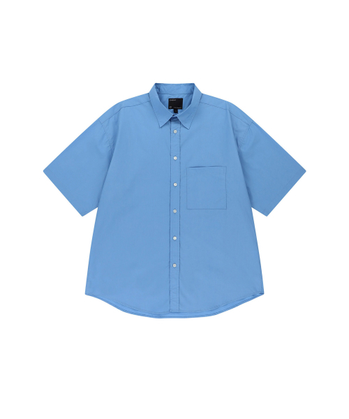 ENDOOR（エンドア）の「Typewriter ring 1/2 shirt (cornflower blue)（シャツ/ブラウス・メンズ・その他・1/2/3）」の3枚目の写真