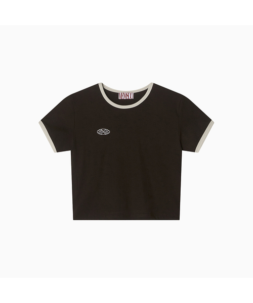MENASOO(ミナス)の「MNS Span Crop T Shirt_Brown(Tシャツ/カットソー・レディース・ブラウン・1/2)」の1枚目の写真
