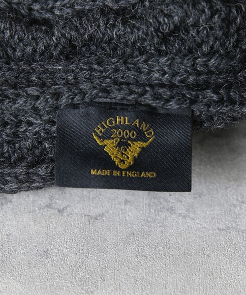 HIGHLAND 2000（ハイランドトゥーサウザンド）の「HIGHLAND2000 イギリス製ニット帽（ニットキャップ/ビーニー・メンズ・ブラック/グレー/キャメル/チャコール/ネイビー/アイボリー・FREE）」の10枚目の写真