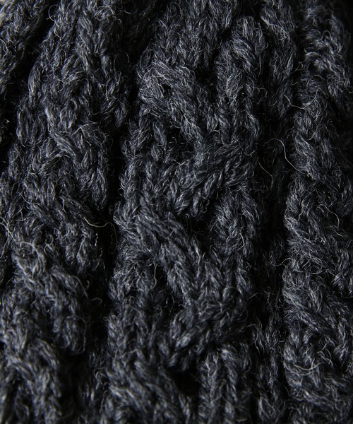 HIGHLAND 2000（ハイランドトゥーサウザンド）の「HIGHLAND2000 イギリス製ニット帽（ニットキャップ/ビーニー・メンズ・ブラック/グレー/キャメル/チャコール/ネイビー/アイボリー・FREE）」の11枚目の写真