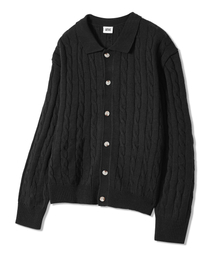 GRAYBLVD（グレイブラバット）の「トーマス ニットカーディガン GKCNT84 (ブラック)（カーディガン/ボレロ）」