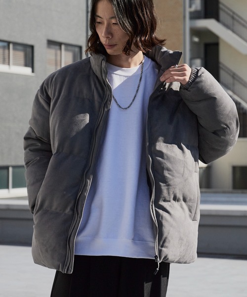 Theater code(シアターコード)の「Spindle-Trimmed Faux Suede Basic Down Jacket / スピンドル付き フェイクスエード ベーシックジャケット 秋 秋服メンズ 2026年秋冬(ダウンジャケット/コート・メンズ・グレー/ブラック/ブラウン・M/L)」の16枚目の写真