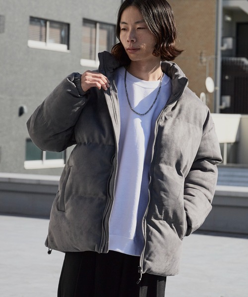 Theater code(シアターコード)の「Spindle-Trimmed Faux Suede Basic Down Jacket / スピンドル付き フェイクスエード ベーシックジャケット 秋 秋服メンズ 2026年秋冬(ダウンジャケット/コート・メンズ・グレー/ブラック/ブラウン・M/L)」の17枚目の写真