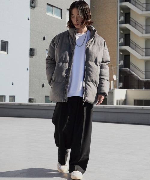 Theater code(シアターコード)の「Spindle-Trimmed Faux Suede Basic Down Jacket / スピンドル付き フェイクスエード ベーシックジャケット 秋 秋服メンズ 2026年秋冬(ダウンジャケット/コート・メンズ・グレー/ブラック/ブラウン・M/L)」の19枚目の写真