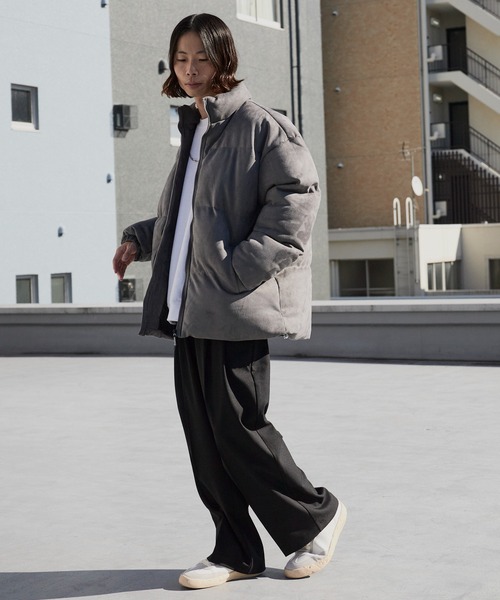 Theater code(シアターコード)の「Spindle-Trimmed Faux Suede Basic Down Jacket / スピンドル付き フェイクスエード ベーシックジャケット 秋 秋服メンズ 2026年秋冬(ダウンジャケット/コート・メンズ・グレー/ブラック/ブラウン・M/L)」の20枚目の写真